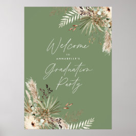 Grönten Budget studenten pampas sage  modern elega Poster