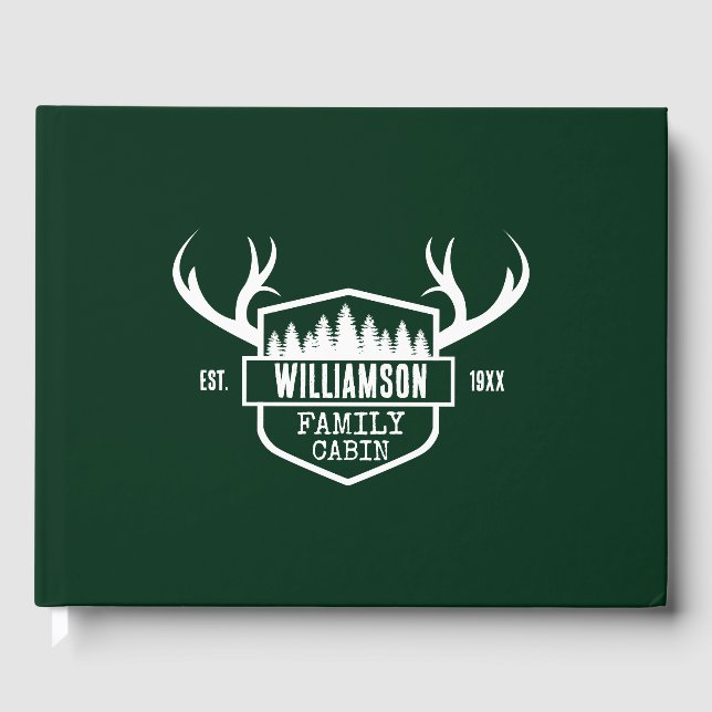 Grönten Cabin Family Namn Gästböcker (Framsida)