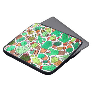 Grönten Cacti Garden, succuls Cactus Poted Plants Laptop Fodral