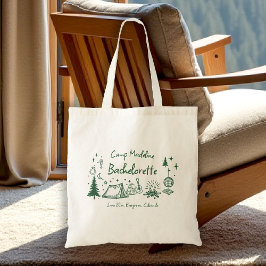 Grönten Camp Bachelorette Camping Hand plockade Wr Tygkasse