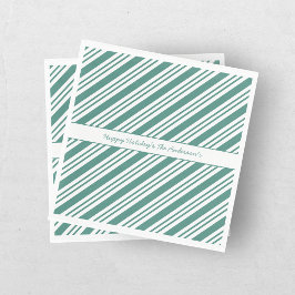 Grönten Candy cane - Helgdag vid jul Pappersservett