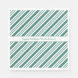 Grönten Candy cane - Helgdag vid jul Pappersservett