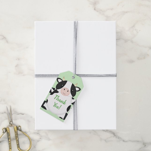 Grönten Chollbabyskor Presentetikett (Med Snöre)