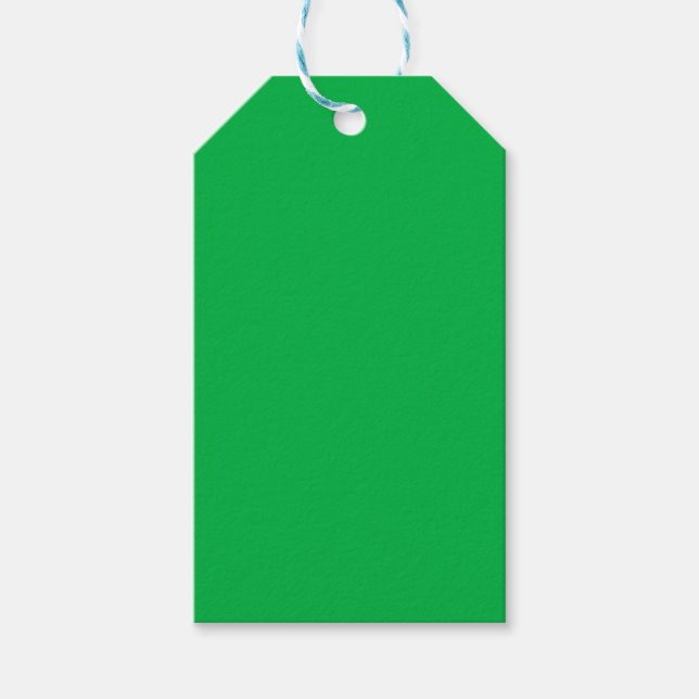 Grönten Chroma nyckel färg Presentetikett (Framsidan)