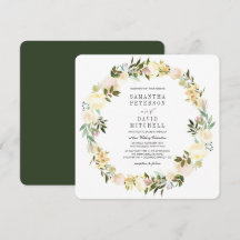 Grönten Cream och Forest | Garland Blommigt Bröllo