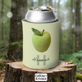 Grönten Crochet Apple Monogram Namn