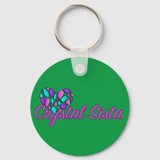 Grönten Crystal Sista Round Keychain Nyckelring