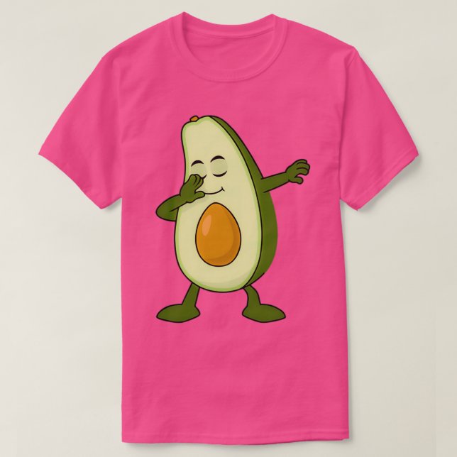 Grönten Cute Dabbing Avoc lycklig T Shirt (Design framsida)