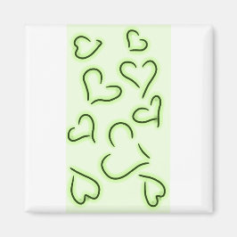 Grönten Cute Hearts Magnet