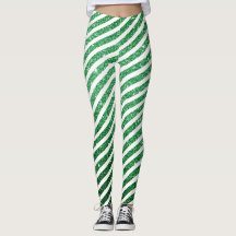 Grönten Cute jul Candy cane Glitter strimlad