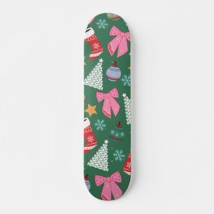 Grönten Cute Jul Mini Skateboard Bräda 18,5 Cm