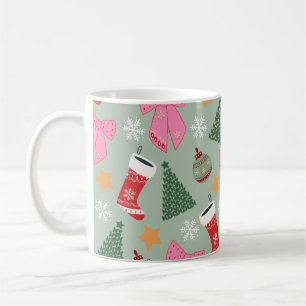 Grönten Cute jul Mint Kaffemugg