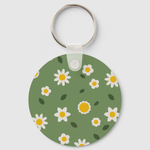 GRÖNTEN daisy - Blommigt Nyckelring Kärlek som du