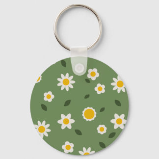 GRÖNTEN daisy - Blommigt Nyckelring Kärlek som du 