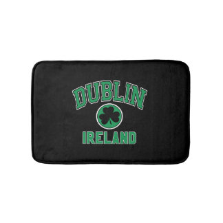 Grönten Dublin Varsity Stil Shamrock  Print Badrumsmatta