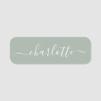Grönten elegant Script Modern Namn Personlig Sage