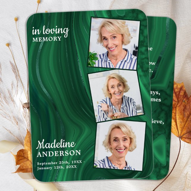 Grönten Emerald för funktionellt 3 fotopatoriskt b Visitkort (Skapare uppladdad)