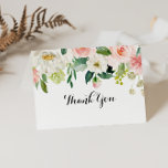 Grönten Enkel Blommigt med Bröllop-tackkort, mappa Tack Kort<br><div class="desc">Den här enkla grönten i blommigt som viks bröllop är ett tack för perfekten för ett tropiskt bröllop. Utformningen har en underbar vit, rosa och handmålad ro inbäddad i gröntens blad, inspirerande konstnärlig skönhet. Anpassa kortets insida med namn och ett tackmeddelande. Du kan också lämna tackmeddelandeavsnittet tomt och lämna skrivan...</div>