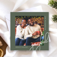 Grönten Enkel julpricka Glatt skript Foto