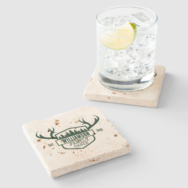 Grönten Family Namn Cabin Forest underlägg (Sidan)