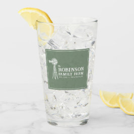 Grönten Family Namn Farm Rustic Kvarn Sage Glaskopp