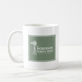 Grönten Family Namn Farm Rustic Kvarn Sage Kaffemugg