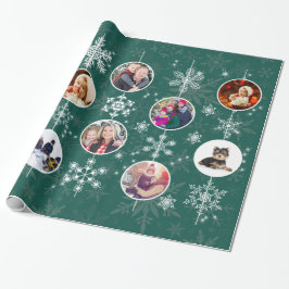 Grönten Family Photos jul Snöflingor Elegant Presentpapper