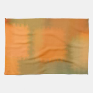 Grönten Färg Orange Red Gult Brown Kökshandduk