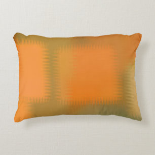 Grönten Färg Orange Red Gult Brown Prydnadskudde