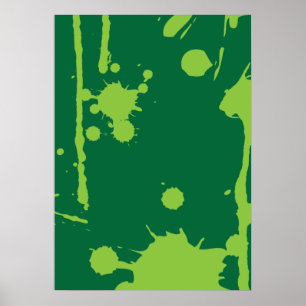 Grönten Färgplatta Poster