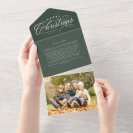 grönten för att uppdatera god jul-familjen tredubb