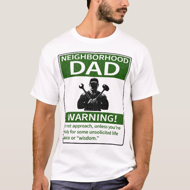 Grönten för att varna grannländerna Pappa störtade T Shirt (Framsida)