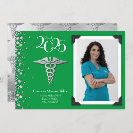 Grönten för avisering om doktor i Studenten Inbjudningar