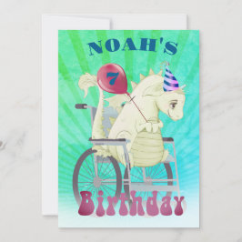 Grönten för Disabled Boys Dragon Inbjudningar