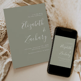 Grönten för modern minimal skriptväxling Spara dat Meddelande