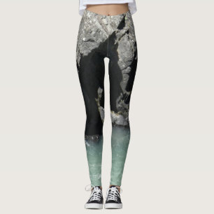 Grönten för naturlig skönhetsinriktad Blek Granite Leggings