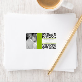 Grönten för Photo Bröllop Vintage Apple- Adressetikett