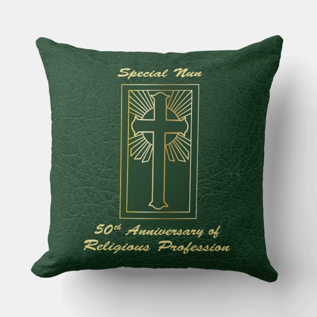 Grönten för Religiösans yrkeskunnighet, 50-årsdag Kudde (Framsida)