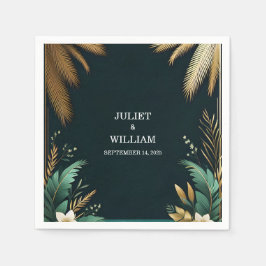 Grönten för utandningsäck i Handflatan och Bröllop Pappersservett