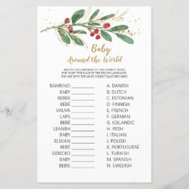 Grönten för Värld runt-spel i baby och Guld-lövnin