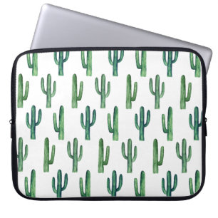 Grönten för vattenfärg påverkar mönster. Greenery Laptop Fodral