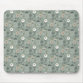 Grönten Forest Blommigt Sage Musmatta