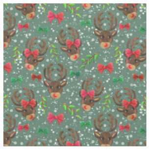 Grönten från Juli Reindeer Forest Tyg