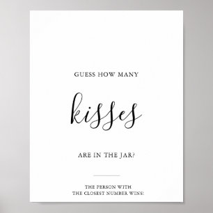 Grönten gissar hur många Kisses-Möhippor som spela Poster