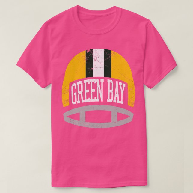 Grönten grönt Bay Retro Helmet  T Shirt (Design framsida)