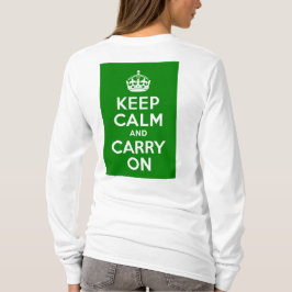 Grönten håll lugn och fortsätt t-shirt