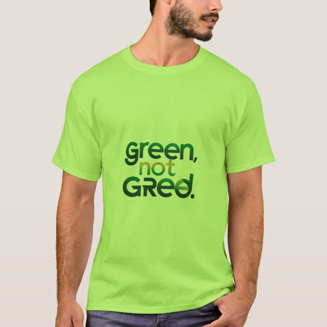 Grönten har inte växlats t shirt (Framsida)