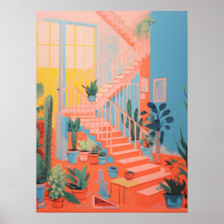 Grönten har steg: Naturens trapphus Poster