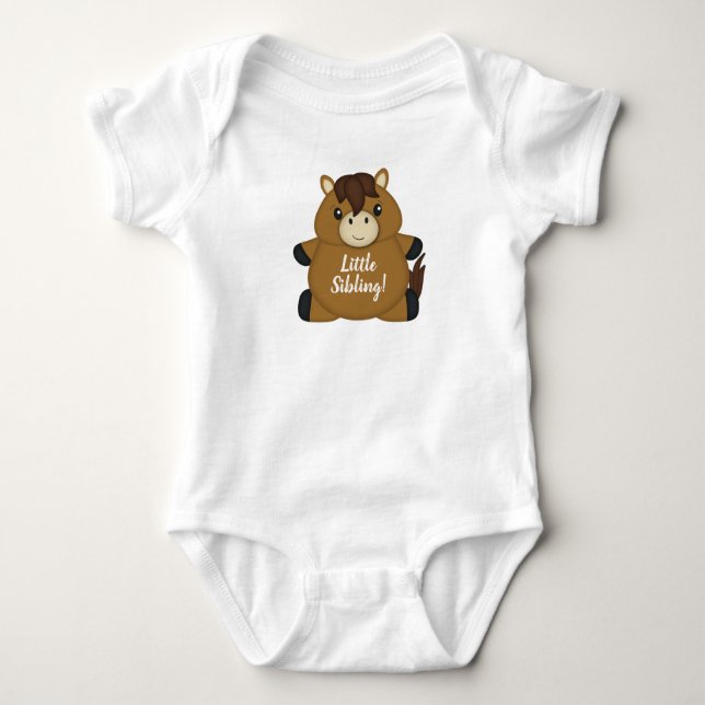 Grönten Horse Baby Shower T Shirt (Framsida)