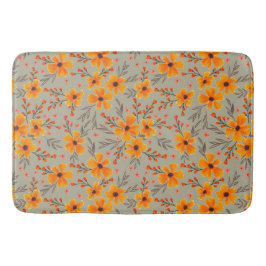 Grönten Höstfällning för Blommönster Sage Badrumsmatta